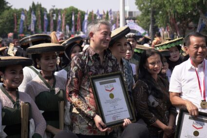 Tari Lajur Caping Kalo Pecahkan Rekor MURI, Nojorono: Perluas Pengenalan Warisan Budaya Kudus