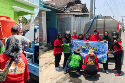 Peduli Kekeringan, Srikandi Semarak Bersatu dan FSOK Salurkan Bantuan Air Bersih