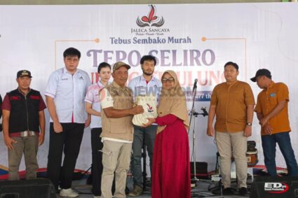 HUT ke-477 Kudus, Jaleca Tri Tunggal Tebus Murah Sembako untuk 500 Warga