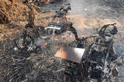 Lahan Bambu di Singocandi Kudus Terbakar, Tiga Motor dan Kambing Ikut Hangus